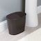 Interdesign iDesign Kent 2 Black Plastic Oval Wastebasket 93440 - alternate 2